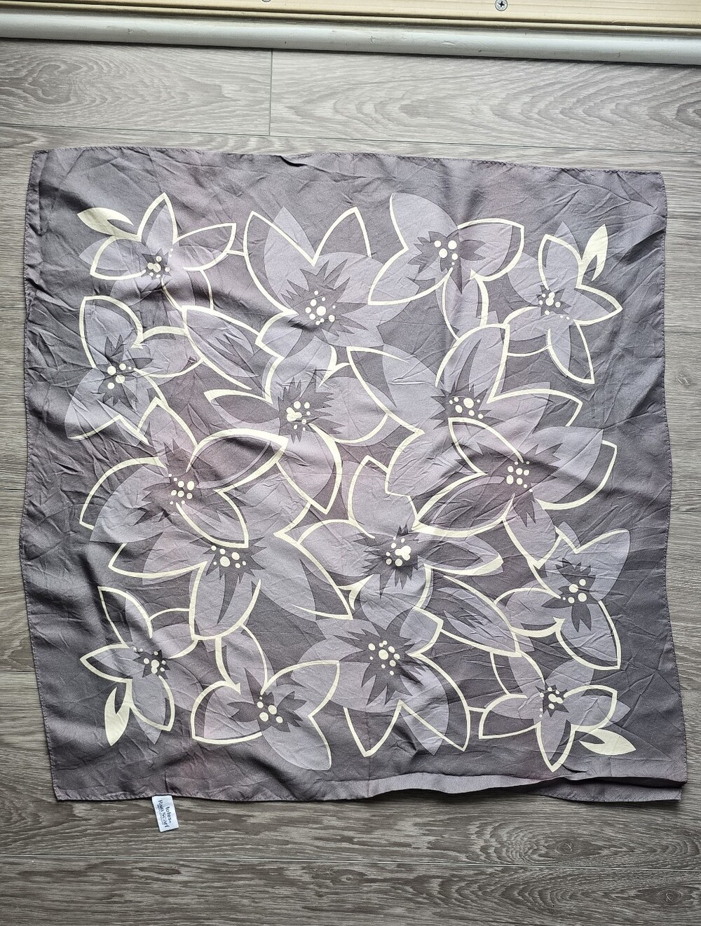 Totes Rain Scarf Vintage 1985 Water Repellent Acetate Crepe Japan 26x26
